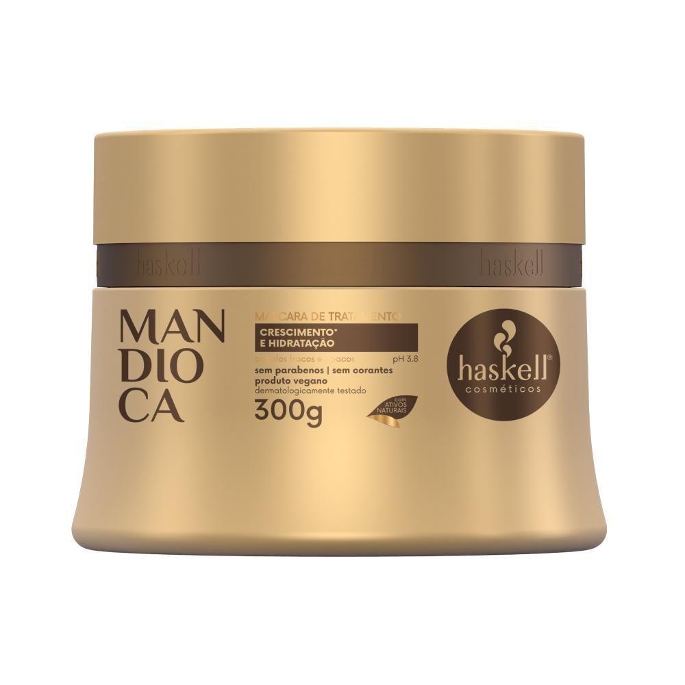 Kit Máscaras Mandioca + Cavalo Forte + Cachos Sim Haskell - 300g - Cabelos Cacheados - 4