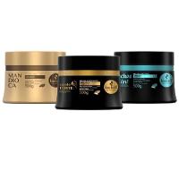 Kit Máscaras Mandioca + Cavalo Forte + Cachos Sim Haskell - 300g - Cabelos Cacheados - 1