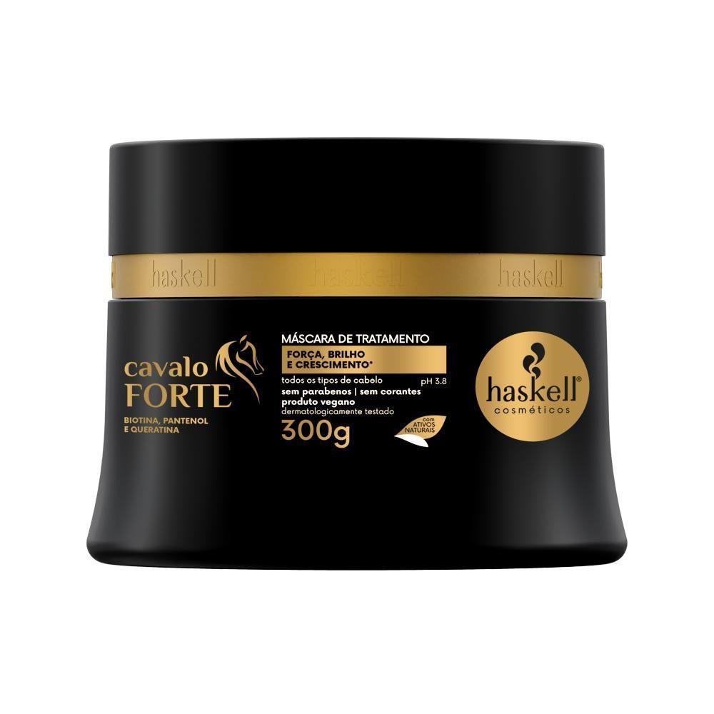 Kit Máscaras Cavalo Forte Hidra + Cavalo Forte + Infusão De óleos Haskell - 300g - Cabelos Ressecados - 3