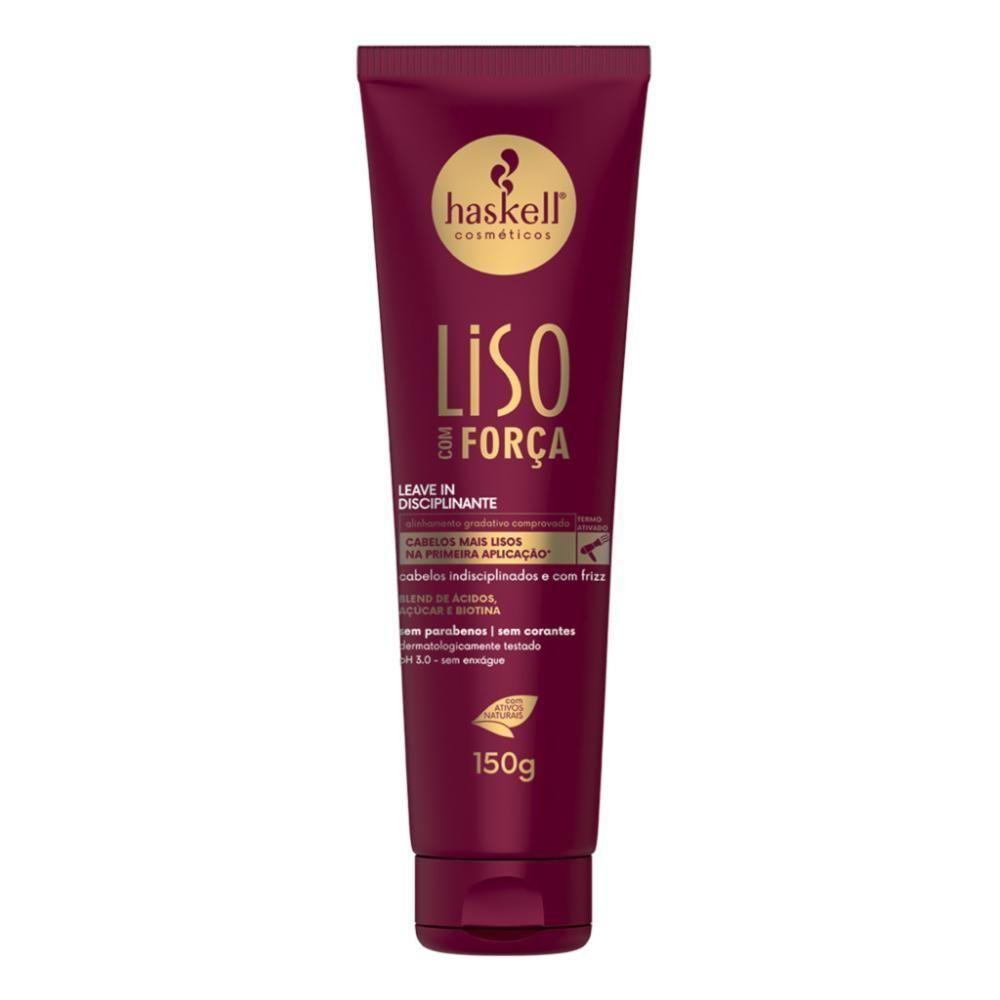 Kit Disciplinante Liso Com Força Haskell 300ml - 2