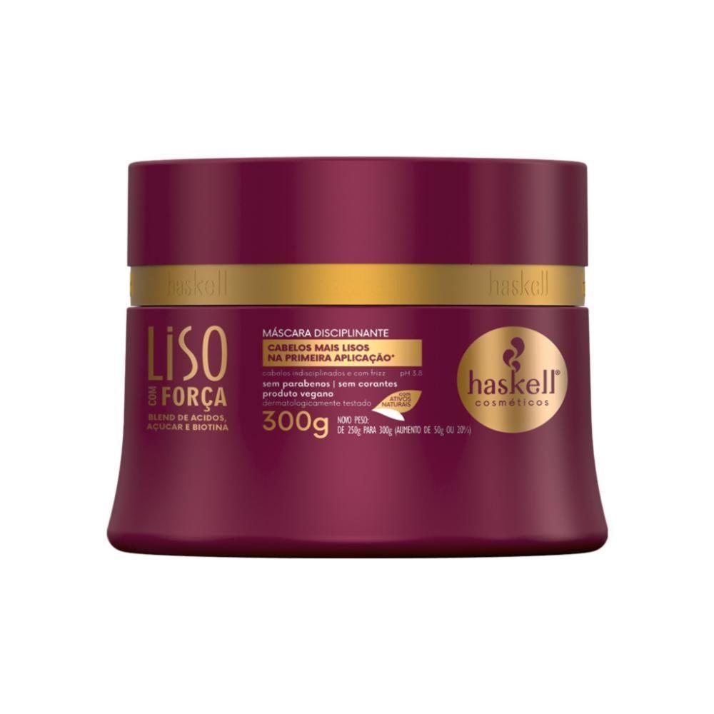 Kit Disciplinante Liso Com Força Haskell 300ml - 3