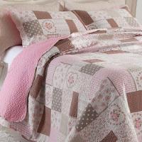 Kit Cobre Leito Colcha Mix Queen Estampado Dupla Face Floral 3 Peças - Mara - 2