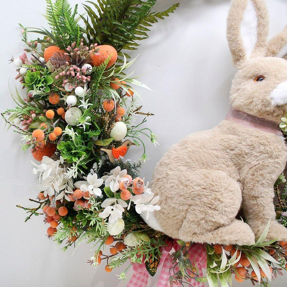 Guirlanda Decorativa De Páscoa Coelho Enfeite Arranjos 60cm - 4