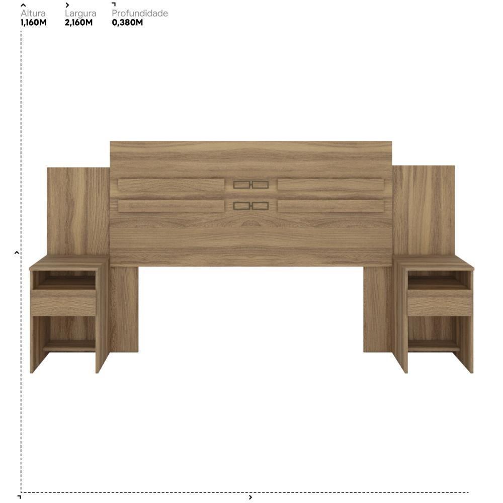 Cabeceira Casal 216 Cm Triunfo Amêndola Touch - 3