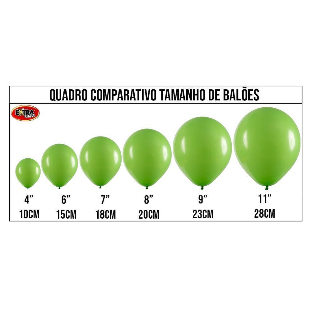 Balão De Látex Verde Limão - 7 Polegadas - 50 Unidades - 2