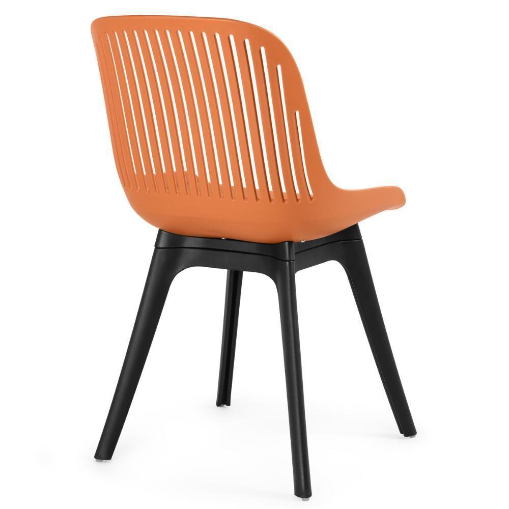 Conjunto Mesa De Jantar Redonda Talia Amadeirada Preta 120cm Com 4 Cadeiras Design Marcela - Marrom - 6