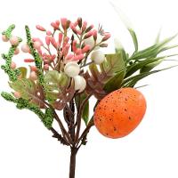 Kit 8 Arranjos Artificial Decoração Páscoa Ovos Coelho 23cm - 2