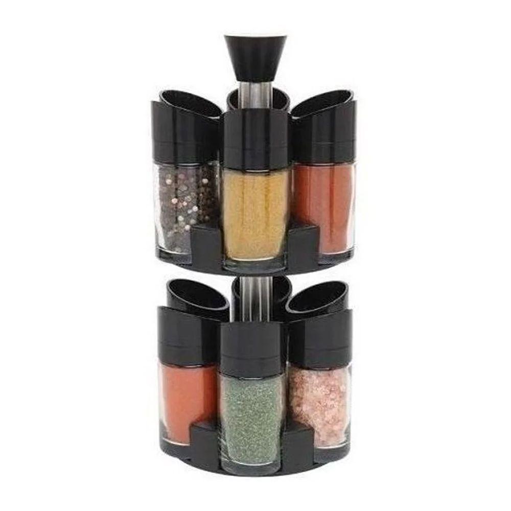 Porta Tempero Giratorio Condimentos 12 Peças Cozinha - 4