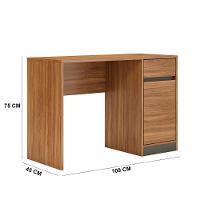 Escrivaninha 1 Porta 1 Gaveta Office Bélgica Amendola Grafito - 2