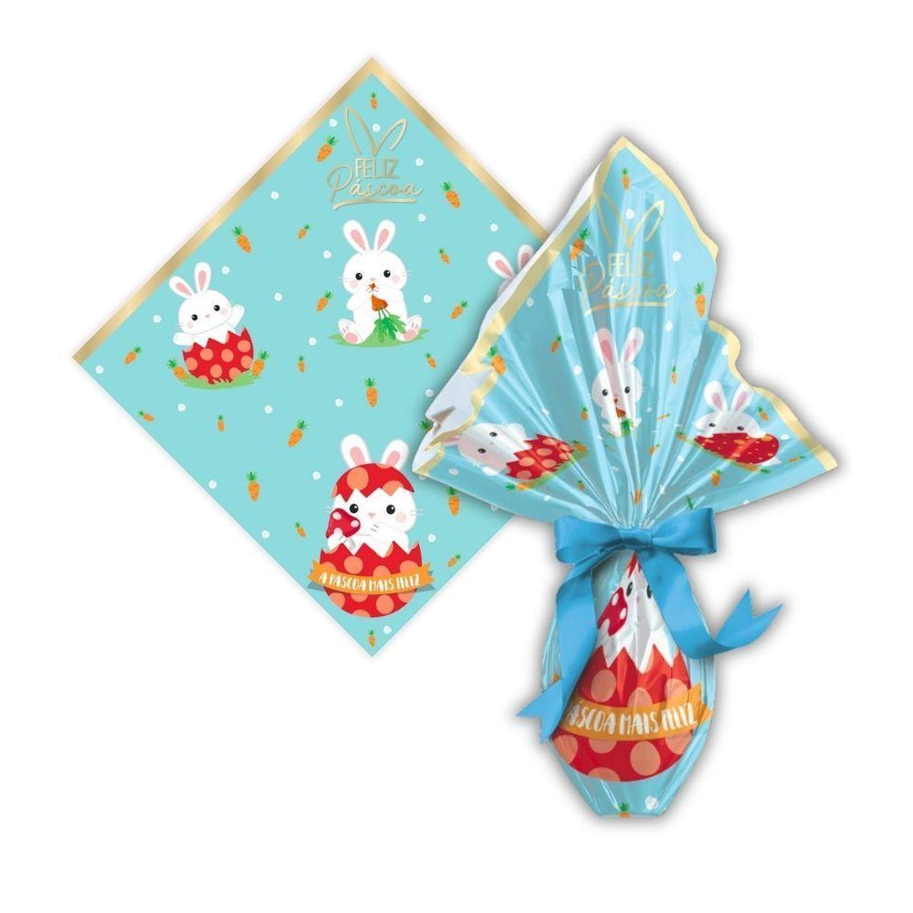 Envelope Express Estampado Para Ovo Páscoa 750g A 1kg - 25 Un Modelo Jardim Encantado - 6