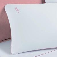 Jogo De Lençol Casal Padrão Liana 100% Algodão 4 Peças - Branco - 2