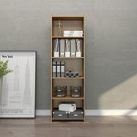 Estante Prateleiras Multiuso 57x183 Mdp Carvalho Menu Móveis Carvalho - 1