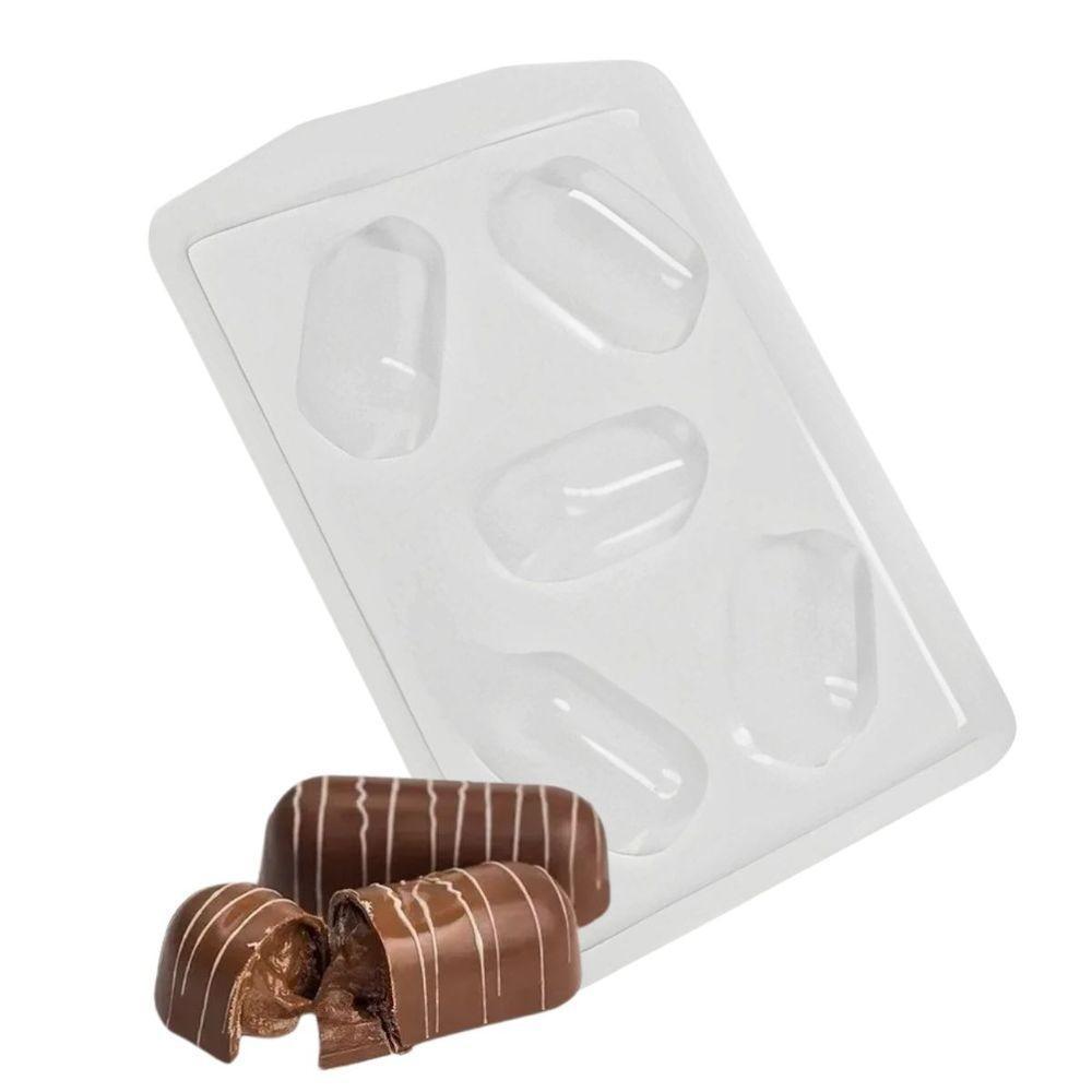 Forma De Silicone Trufa Alongada P - 3,5cm X 6,5cm - 1