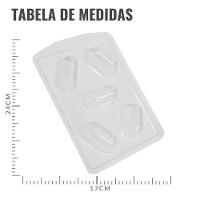 Forma De Silicone Trufa Alongada P - 3,5cm X 6,5cm - 5