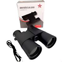 Brinquedo Binóculo Preto Ajustável Com Cordão Visão De 6x35 - 1