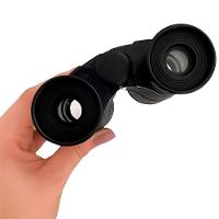 Brinquedo Binóculo Preto Ajustável Com Cordão Visão De 6x35 - 6