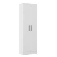 Armário Multiuso 2 Portas 52x170cm Mdp Branco Menu Móveis Branco - 2