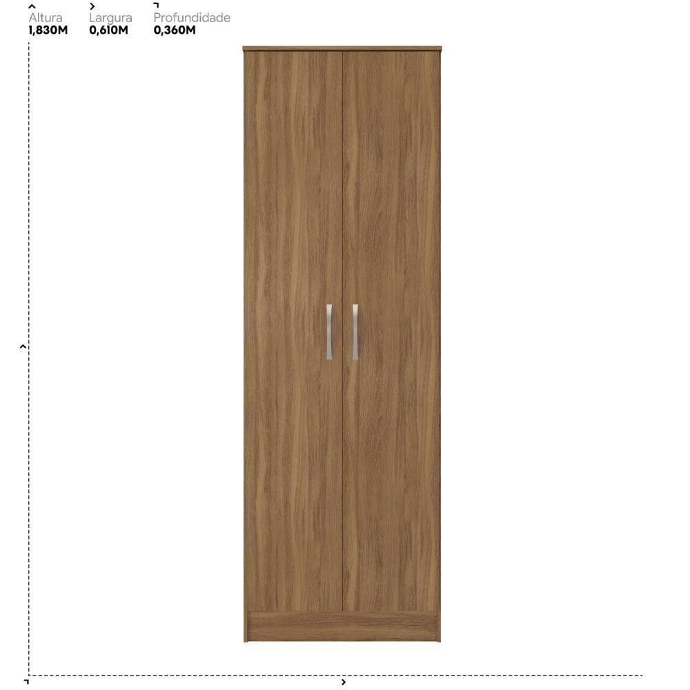Armário Multiuso Sapateira 2 Portas Golden Amêndola Touch - 2