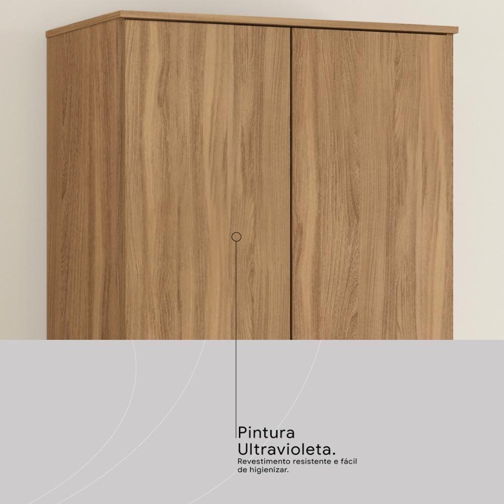Armário Multiuso Sapateira 2 Portas Golden Amêndola Touch - 5