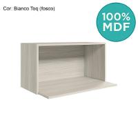 Armario Aereo Porta Microondas Mdf 70 Cm Kali 15219 Bianco Toq Nicioli