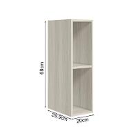 Armario Aereo Nicho Mdf 20 Cm Kali 12199 Bianco Toq Nicioli - 2