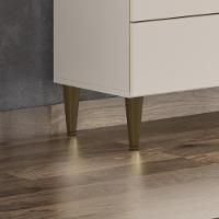 Cristaleira 2 Portas 2 Gavetas Liz Off White Nature Henn - 7