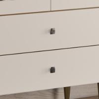 Cristaleira 2 Portas 2 Gavetas Liz Off White Nature Henn - 9