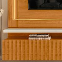 Painel Suspenso Tv 75 Polegadas Gaia Cinamomo Off White Madetec