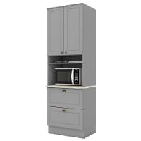 Torre Quente 2 Portas 2 Gav 72 Cm C350 Americana Cinza Calcare Henn - 1