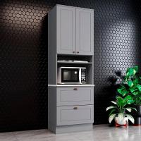 Torre Quente 2 Portas 2 Gav 72 Cm C350 Americana Cinza Calcare Henn - 2