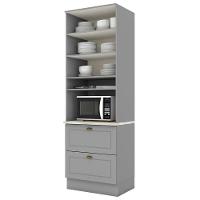 Torre Quente 2 Portas 2 Gav 72 Cm C350 Americana Cinza Calcare Henn