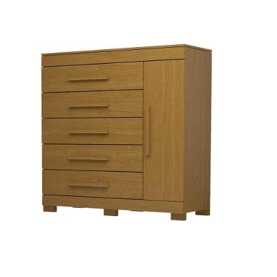 Cômoda Bahamas 5 Gavetas 100% Mdf Linhamobília Cinamomo