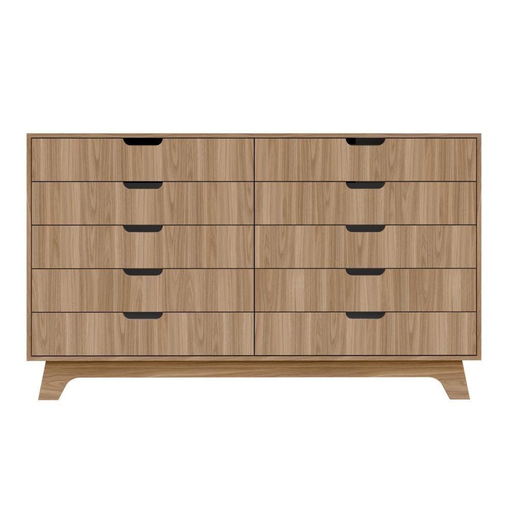 Cômoda 10 Gavetas 160cm Alice - Natural - 4