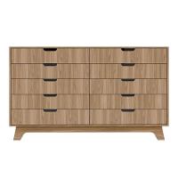 Cômoda 10 Gavetas 160cm Alice - Natural