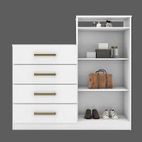 Cômoda 4 Gavetas 2 Portas 1 Nicho Latida Branco - 7