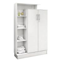 Armário Multiuso Sapateira 2 Portas Com Chave Elite Branco - 2