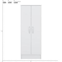 Armário Multiuso Sapateira 2 Portas Viena Branco - 3