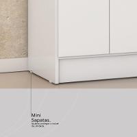 Armário Multiuso Sapateira 2 Portas Viena Branco - 7