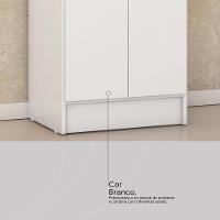 Armário Multiuso Sapateira 2 Portas Viena Branco - 8