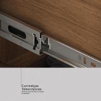 Armário Multiuso Sapateira 2 Portas Com Espelho E 1 Gaveta Grife Amêndola Touch - 5