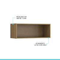 Nicho Aéreo De Cozinha Sabrina 80x30cm Mdp Avelã Menu Móveis Avelã - 2