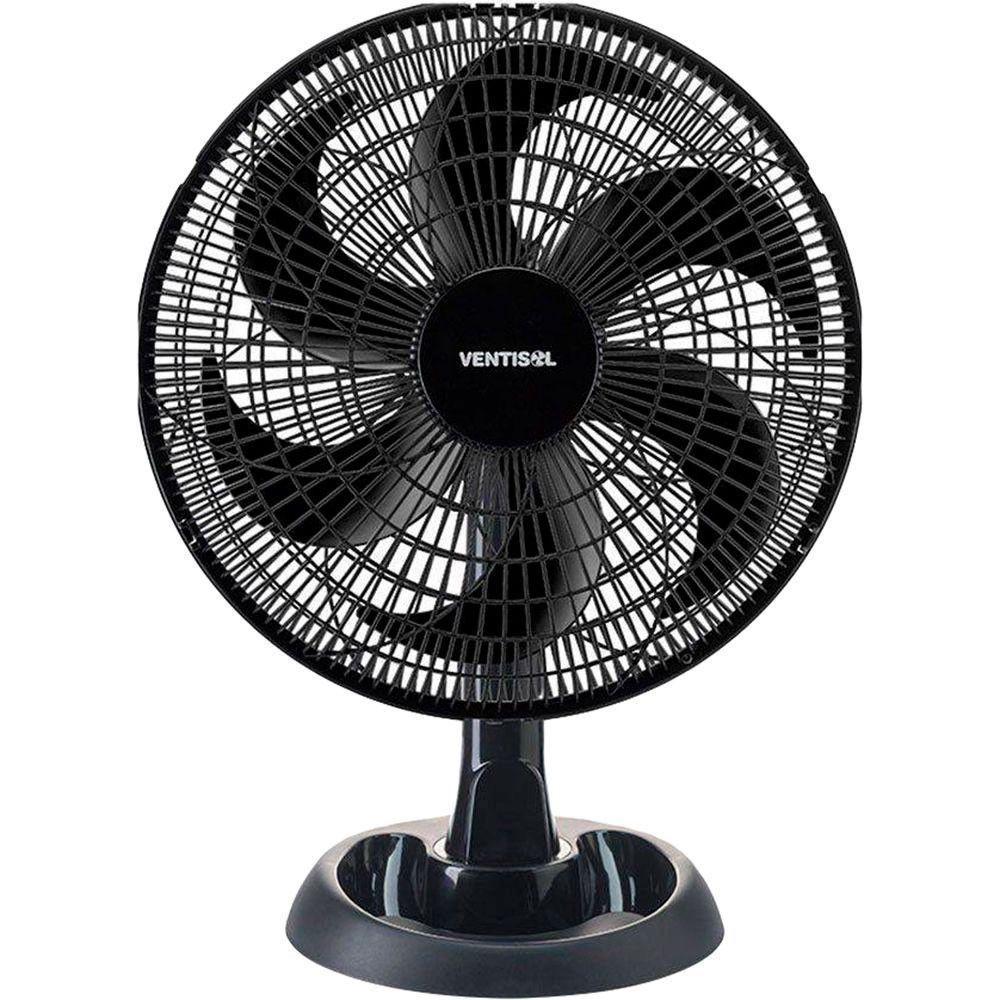 Ventilador Oscilante Eco Mesa 30cm Turbo 220V Ventisol Preto 220V - 1
