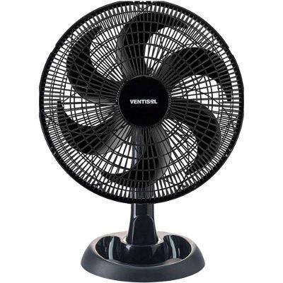 Ventilador de Mesa Ventisol 30cm 6 Pás 3 Velocidades Preto 220V