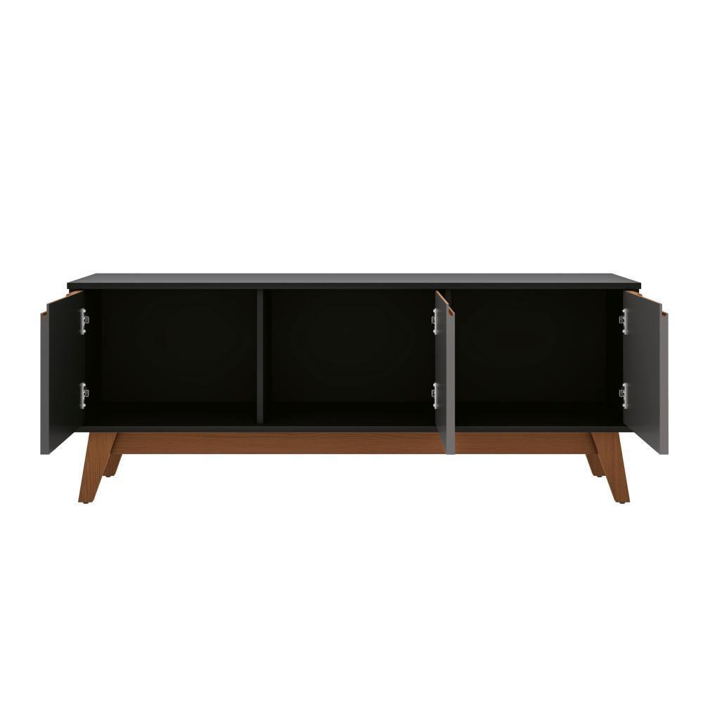 Rack Kappesberg 3 Portas Preto Fosco/azul Profundo 136cm - 8