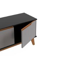 Rack Kappesberg 3 Portas Preto Fosco/azul Profundo 136cm - 7