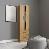 Guarda Roupa Solteiro 2 Pts 2 Gavetas 47x172cm Menu Móveis Carvalho - 1