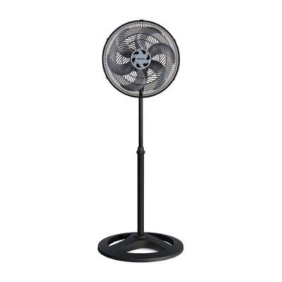 Ventilador Oscilante de Coluna 40cm Ventisol 80W 6 Pás 3 Velocidades Preto 220V