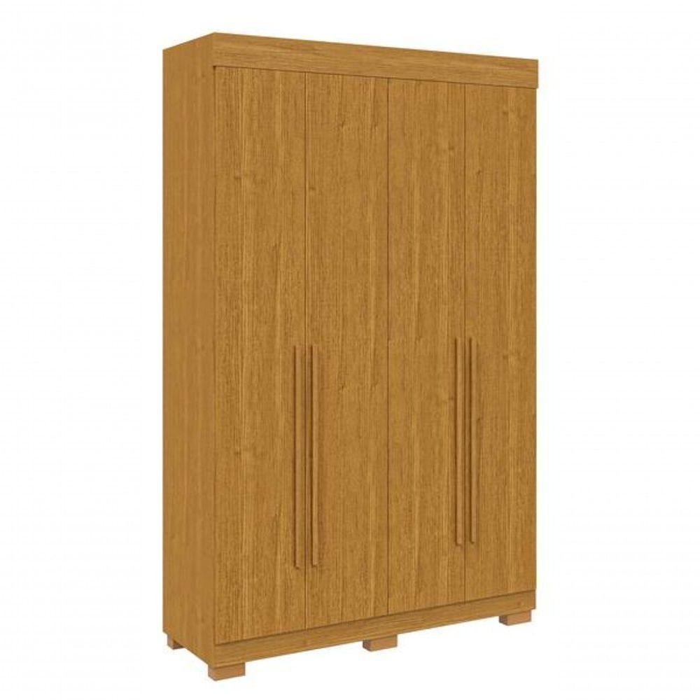 Guarda Roupa Polonia 4 Portas E 2 Gavetas – Linhamobilia Cinamomo - 1