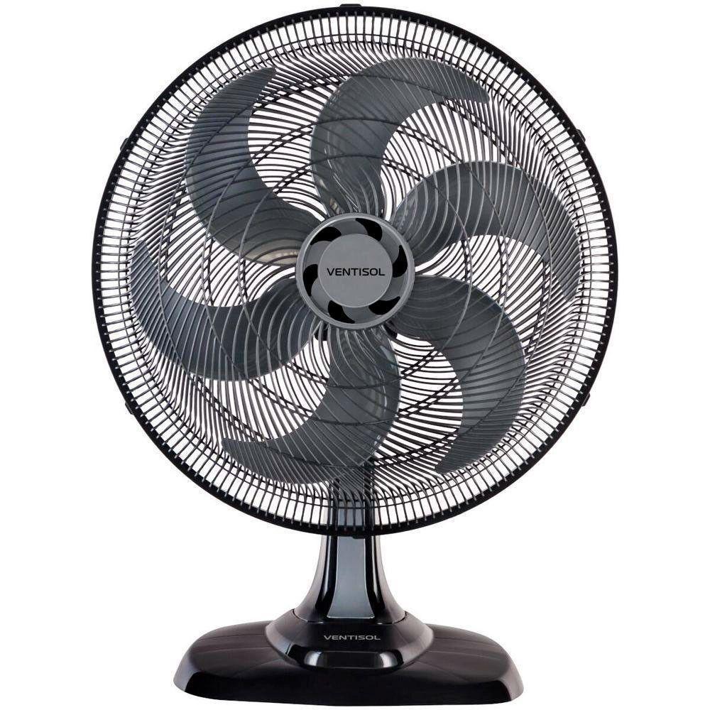 Ventilador Oscilante Mesa 50cm Turbo 6 Pás 220V Ventisol Preto 220V - 1