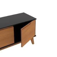 Rack Kappesberg 3 Portas Preto Fosco/canela 136cm - 8